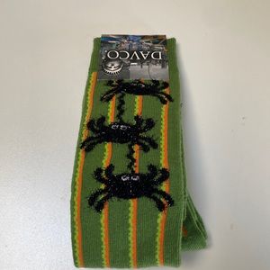DAVECO Knee Hi Halloween Spider Socks
